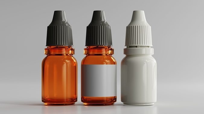Unicorn Dropper Bottle 3D model