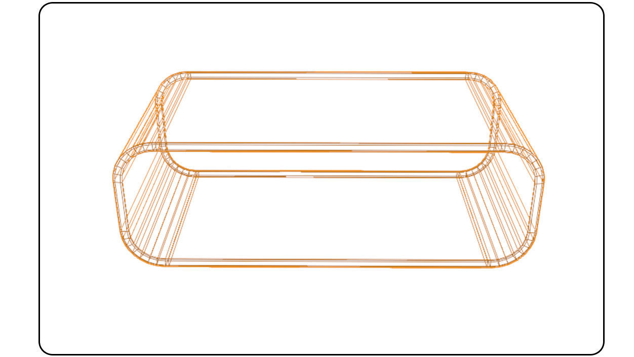 Coffee Table Brown Oak wood 3d model Low-poly 3D model_12