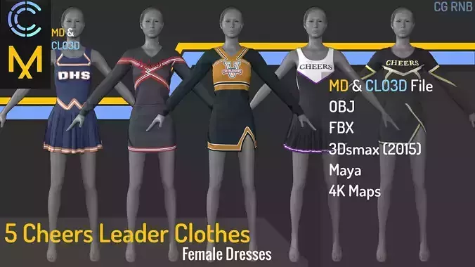 5 Cheerleaders Dresses And CLothes