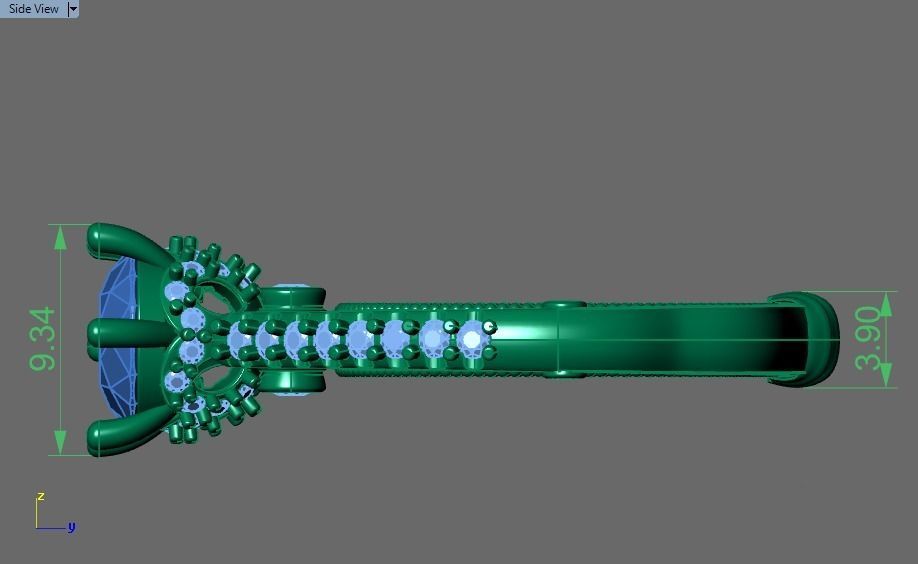 solitaire ring  3D print model_7