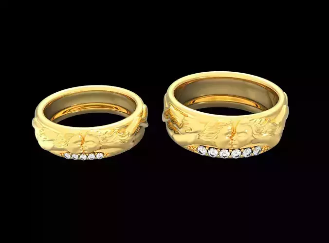 fashion Jewelry   Kiss Ring 