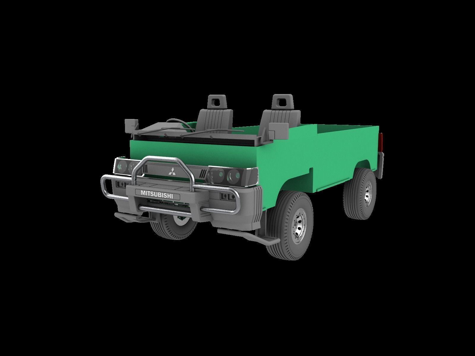 Mitsubishi Delica Star Wagon L300  fully 3d print for TRX4  3D print model_15