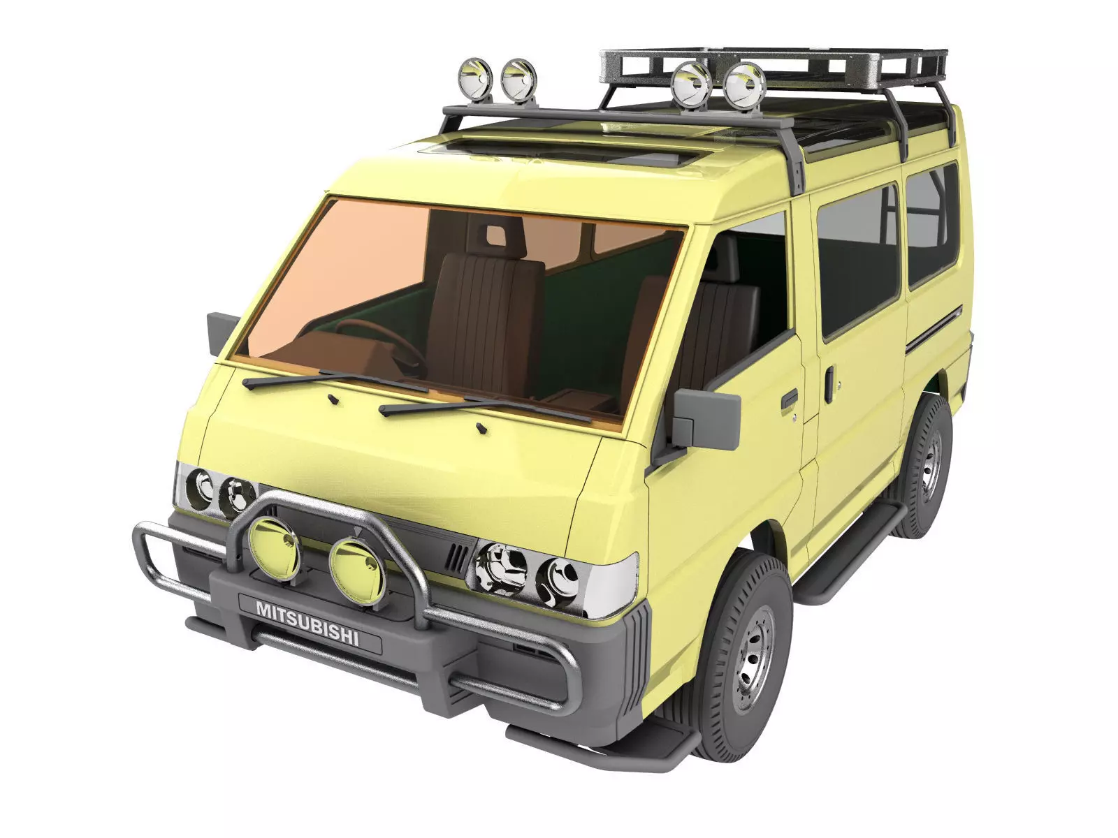 Mitsubishi Delica Star Wagon L300  fully 3d print for TRX4  3D print model_0