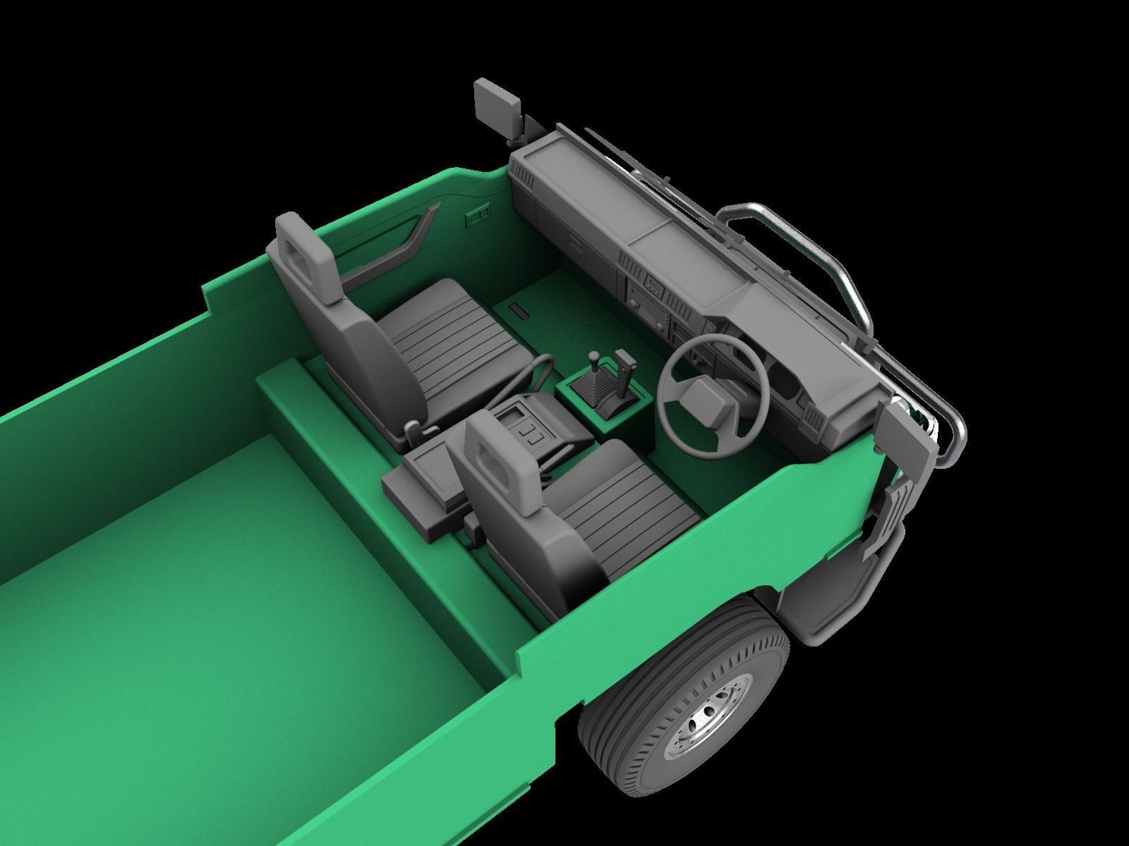 Mitsubishi Delica Star Wagon L300  fully 3d print for TRX4  3D print model_6