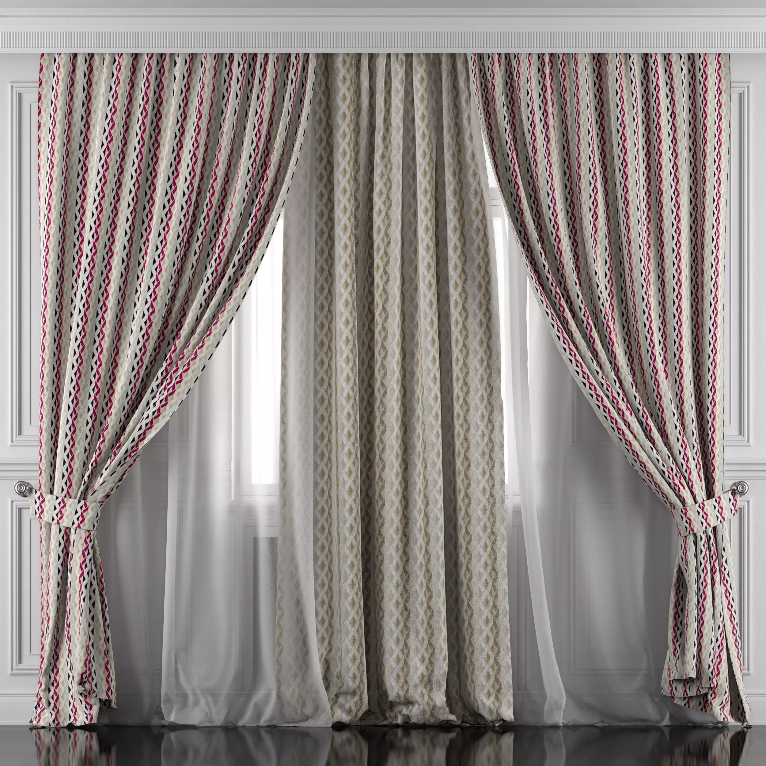 Curtain Set 471 3D model