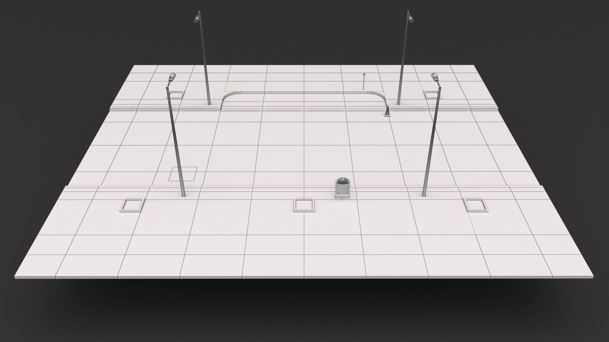 Streets Road Collection 3D model_10