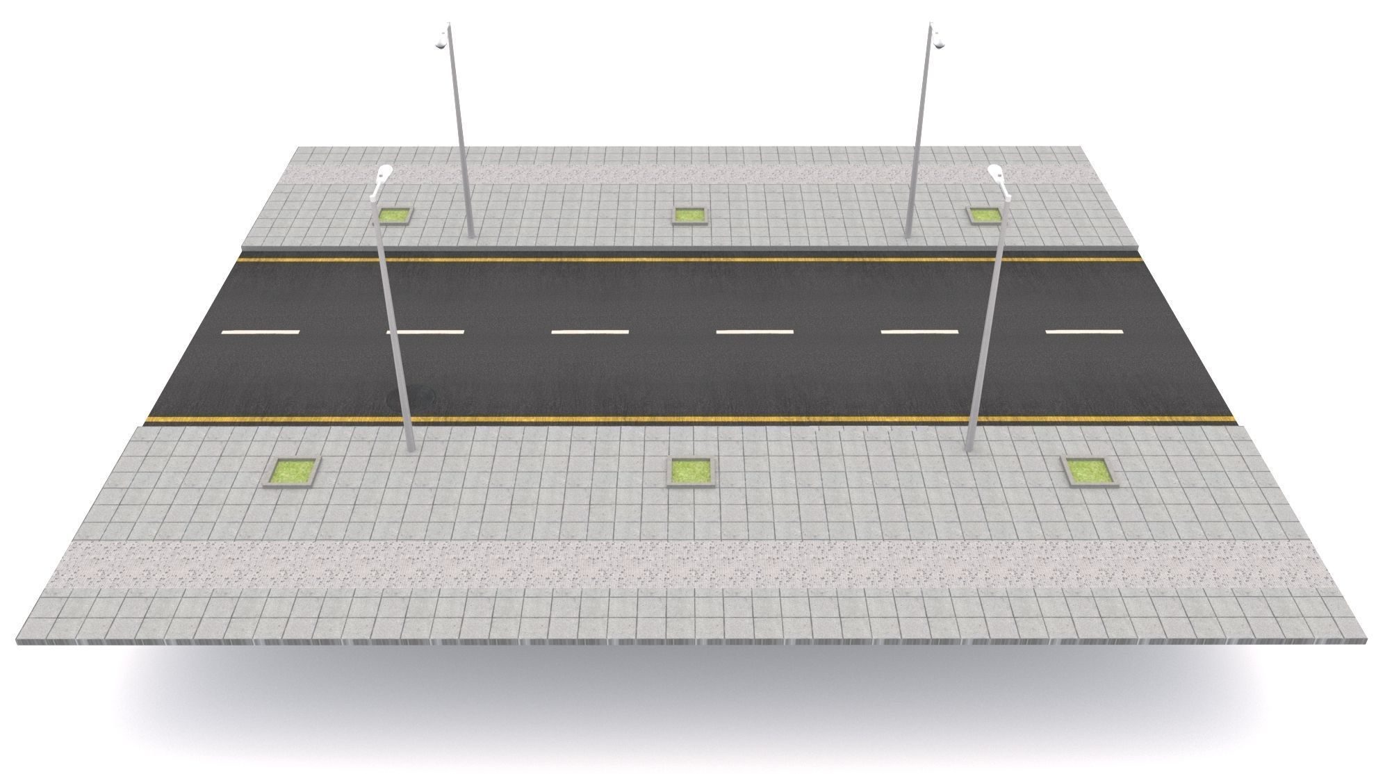 Streets Road Collection 3D model_3