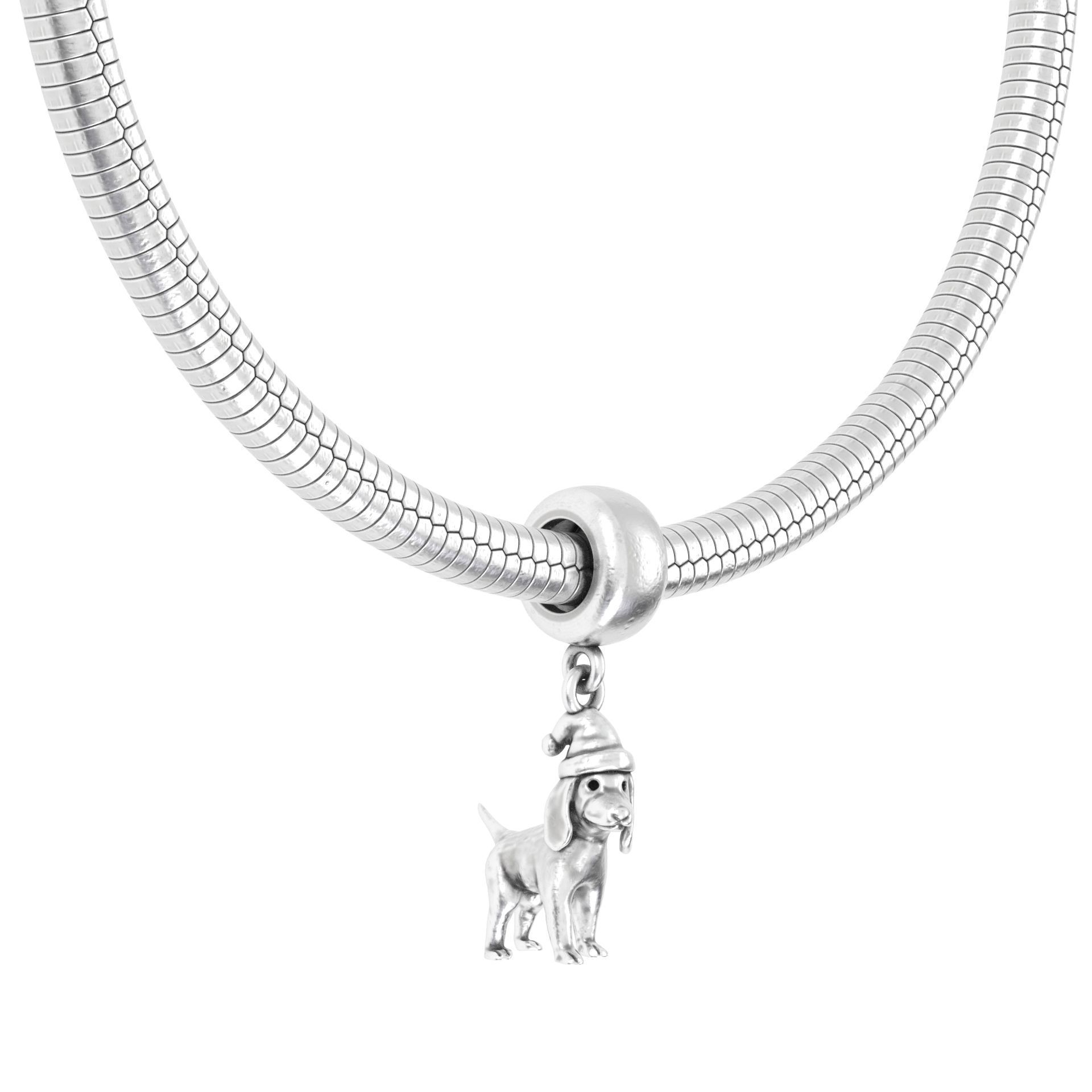 christmas dog Charm 3D print model_6