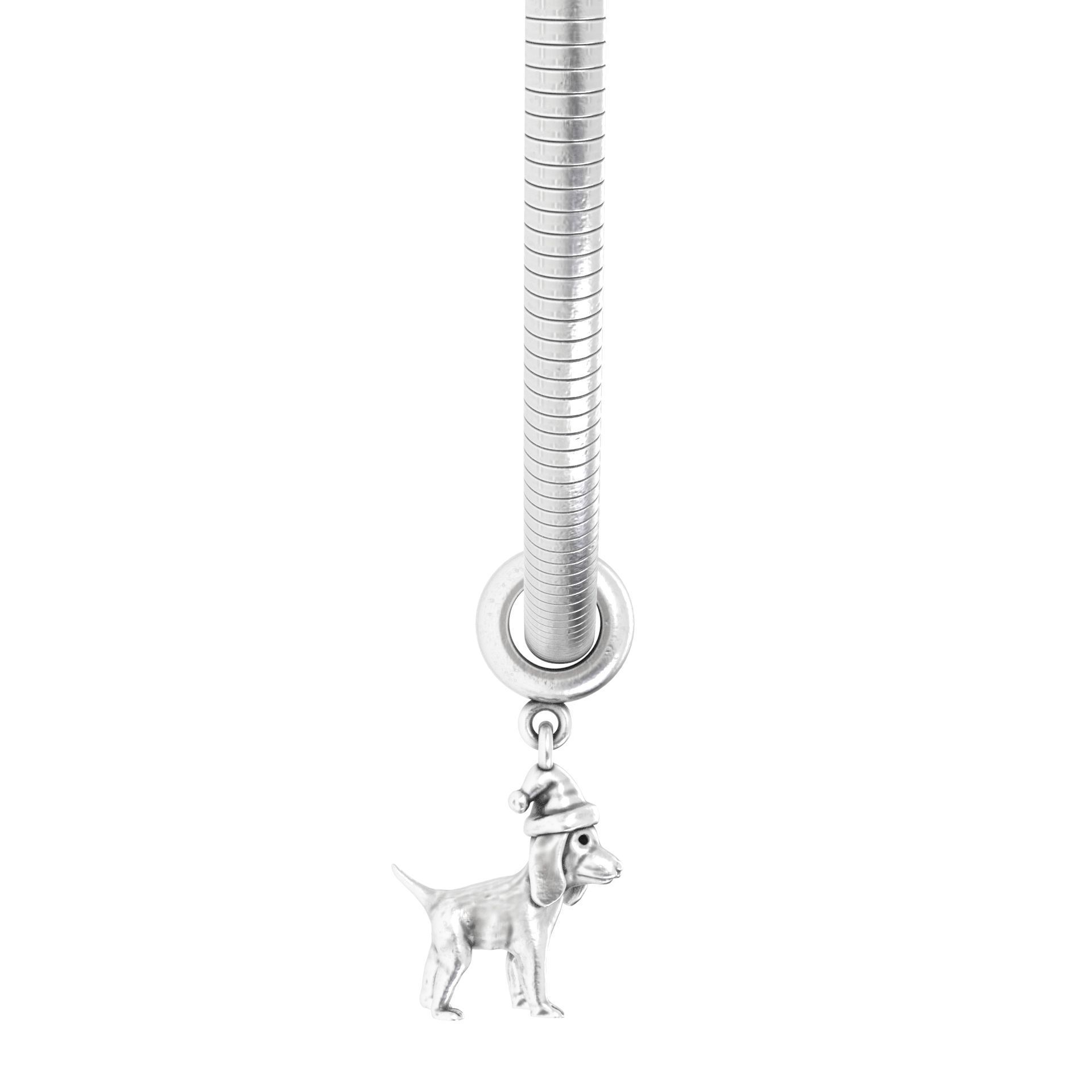christmas dog Charm 3D print model_5