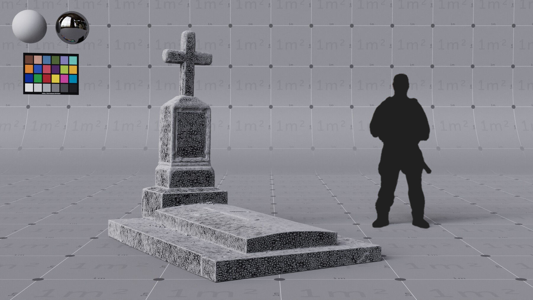 Cemetery bundle - 8  x HIGH Quality PBR 3D assets 3D model_12