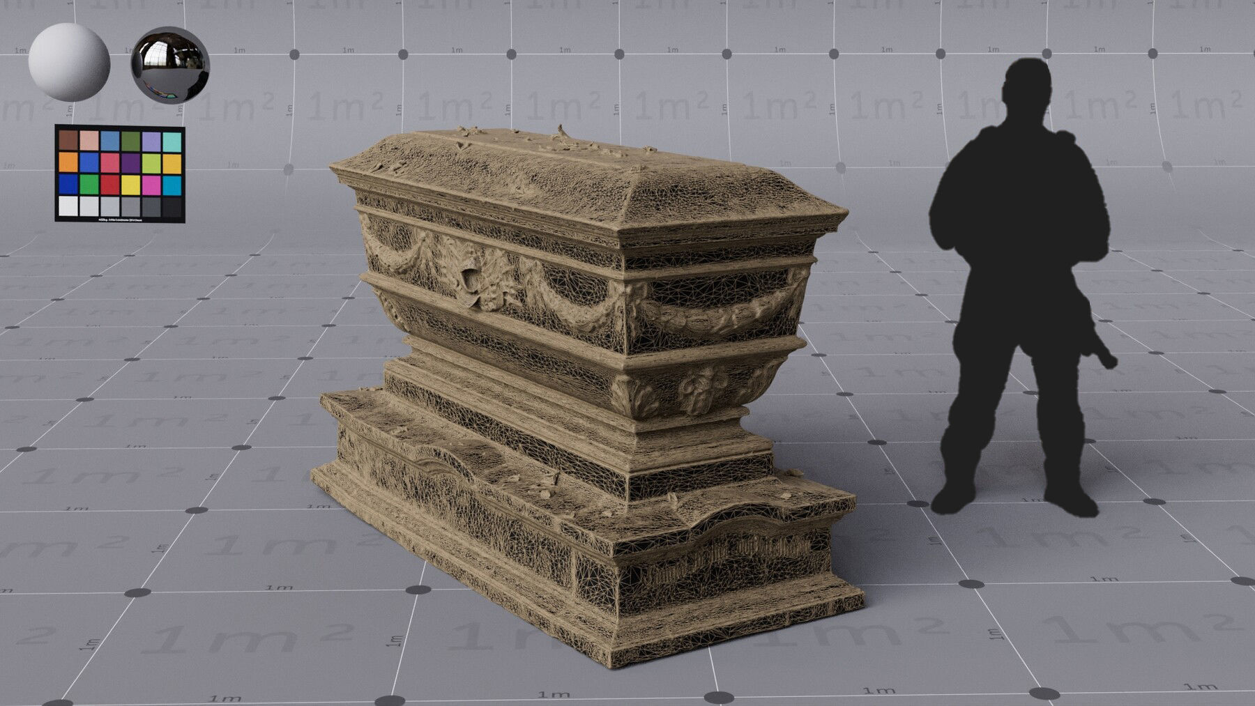 Cemetery bundle - 8  x HIGH Quality PBR 3D assets 3D model_6