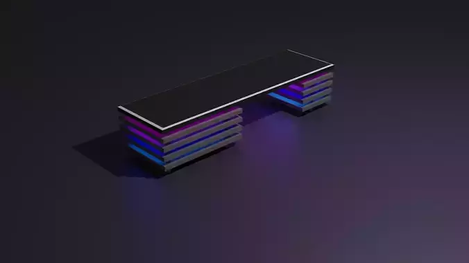 Table with backlight