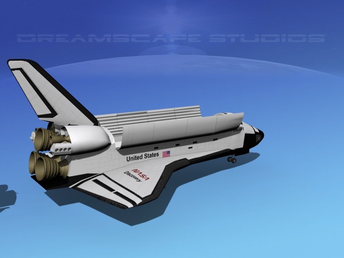 STS Shuttle Discovery Landing MP 2-3 3D model_5