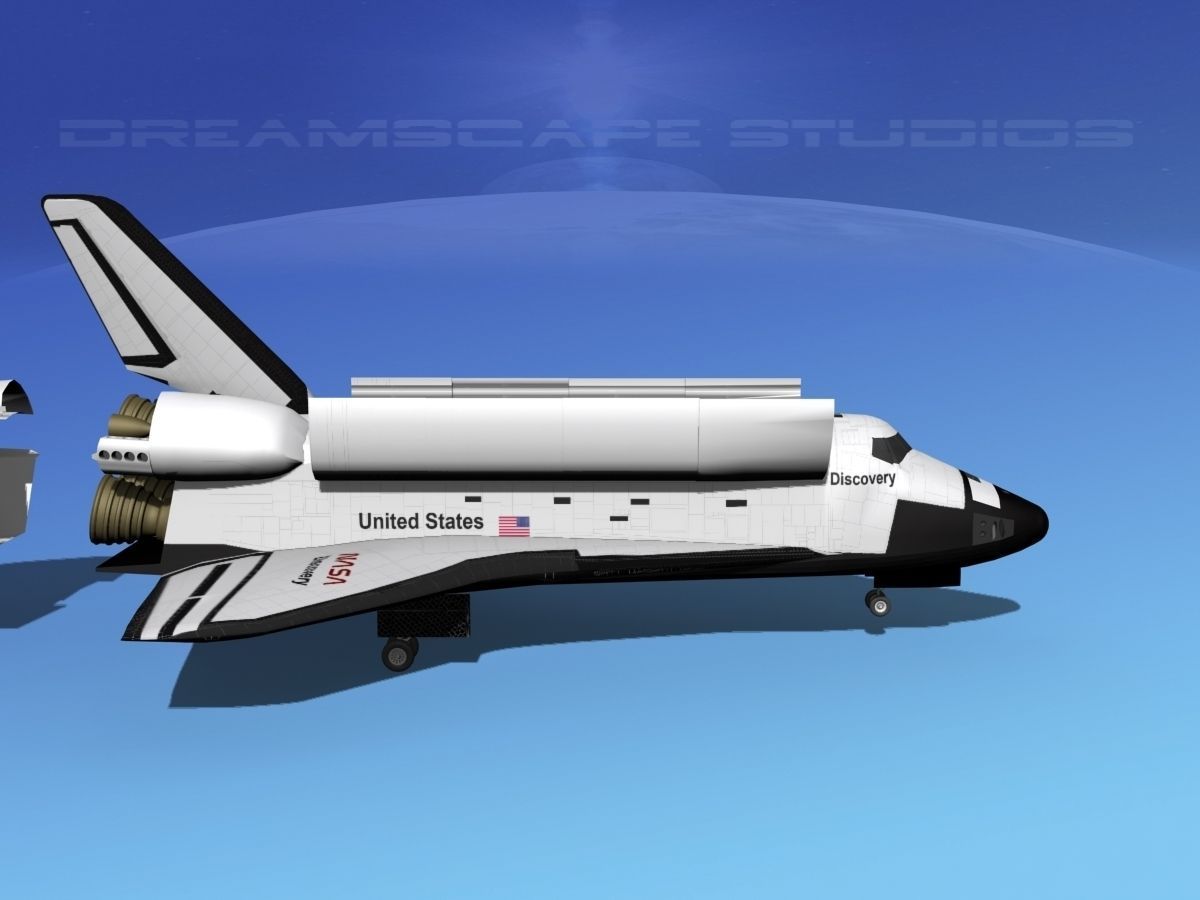 STS Shuttle Discovery Landing MP 2-3 3D model_4