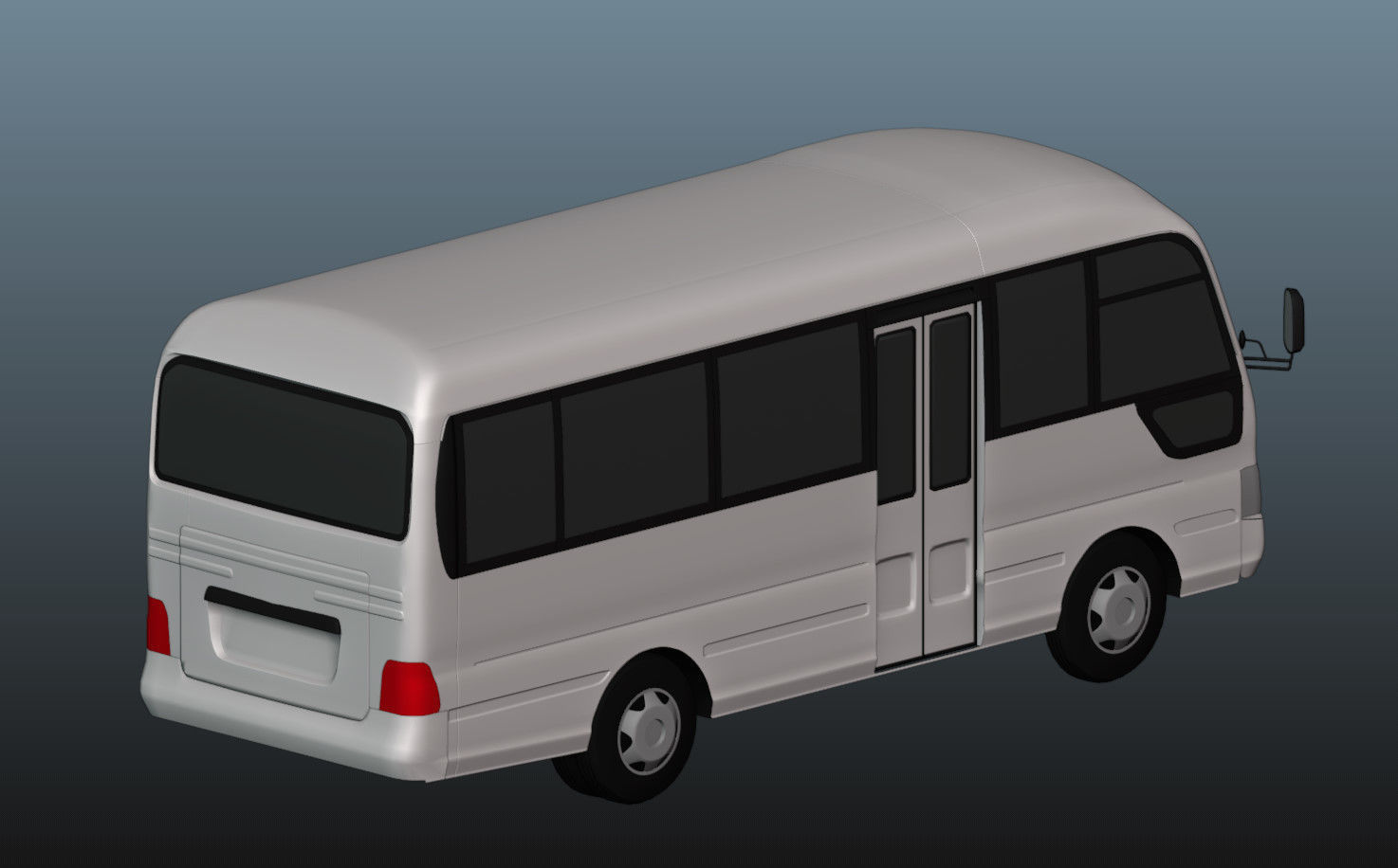 Hyundai County 3D Model Low-poly 3D model_12
