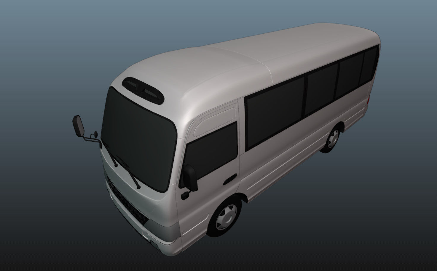Hyundai County 3D Model Low-poly 3D model_15