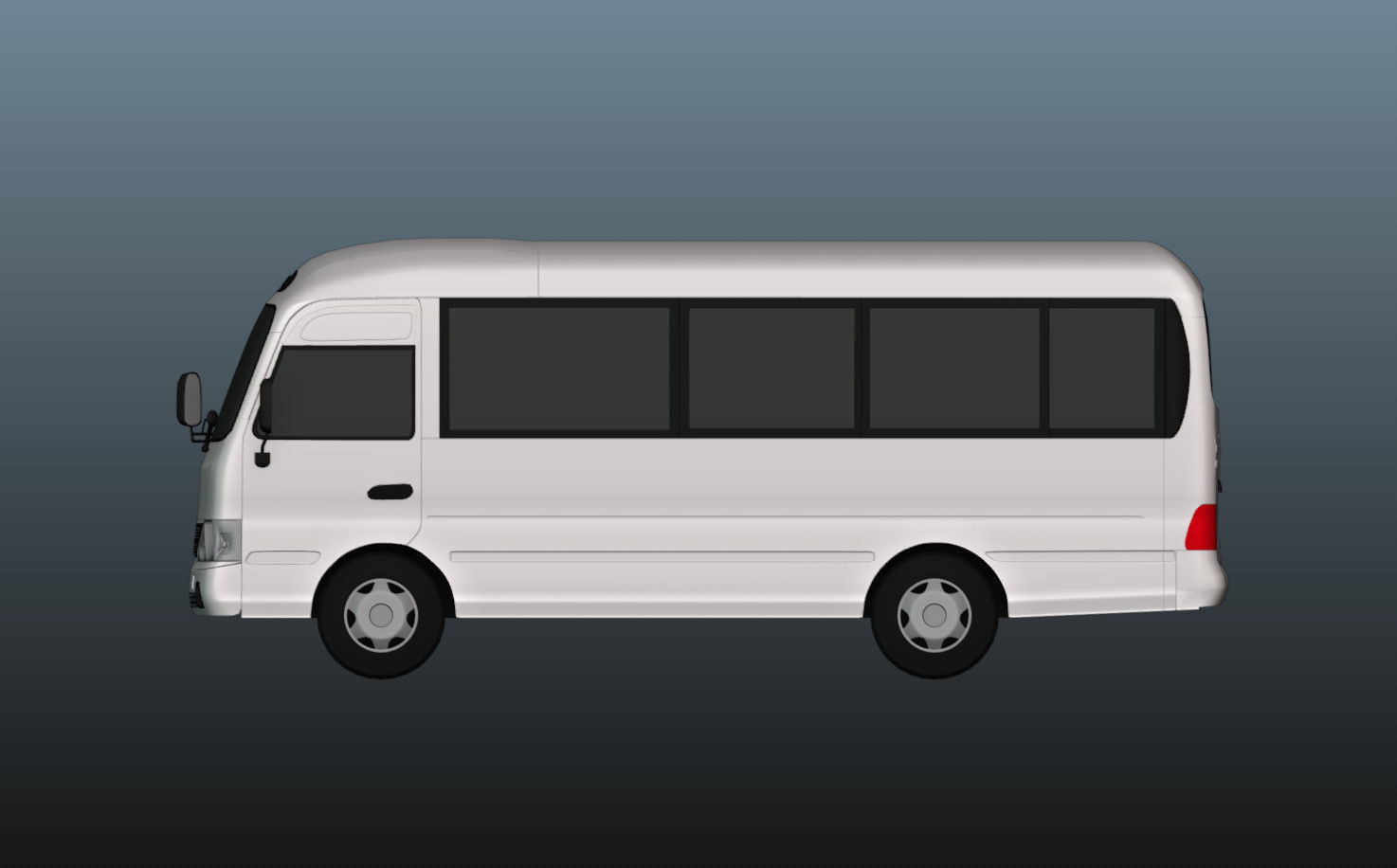 Hyundai County 3D Model Low-poly 3D model_22