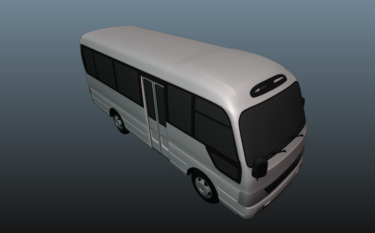 Hyundai County 3D Model Low-poly 3D model_16