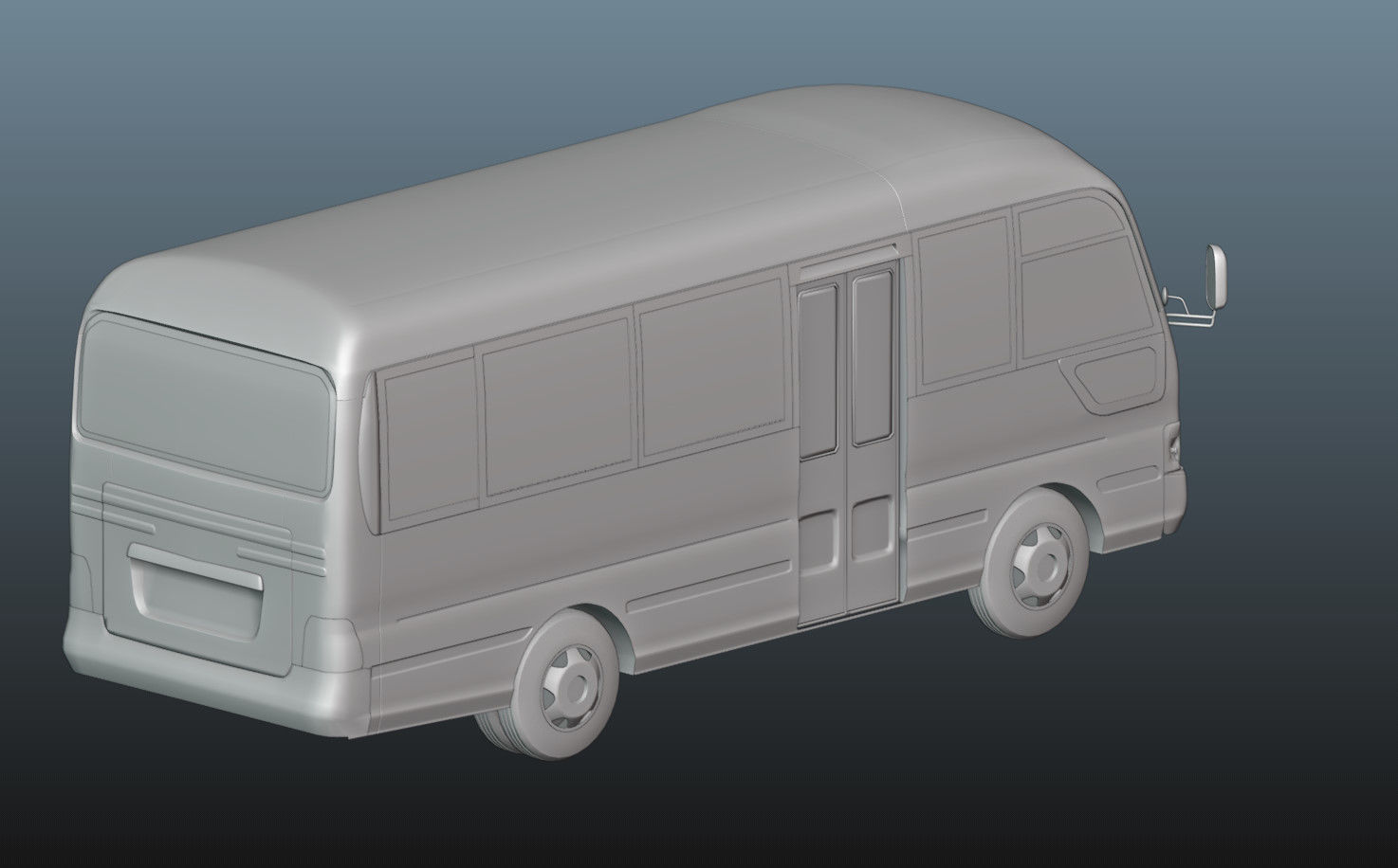 Hyundai County 3D Model Low-poly 3D model_28