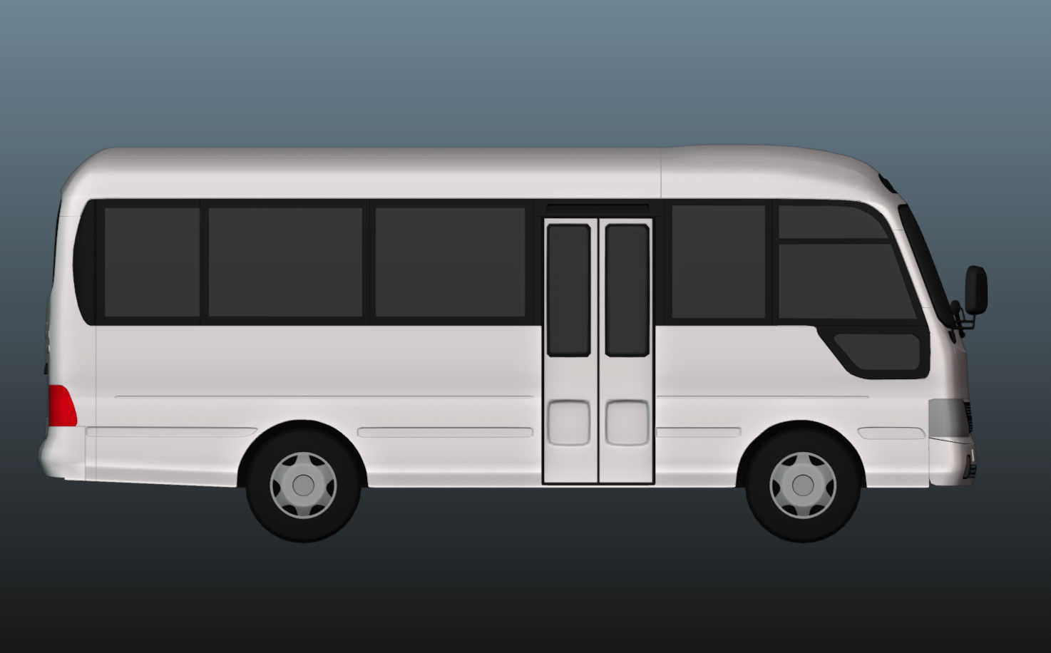 Hyundai County 3D Model Low-poly 3D model_11