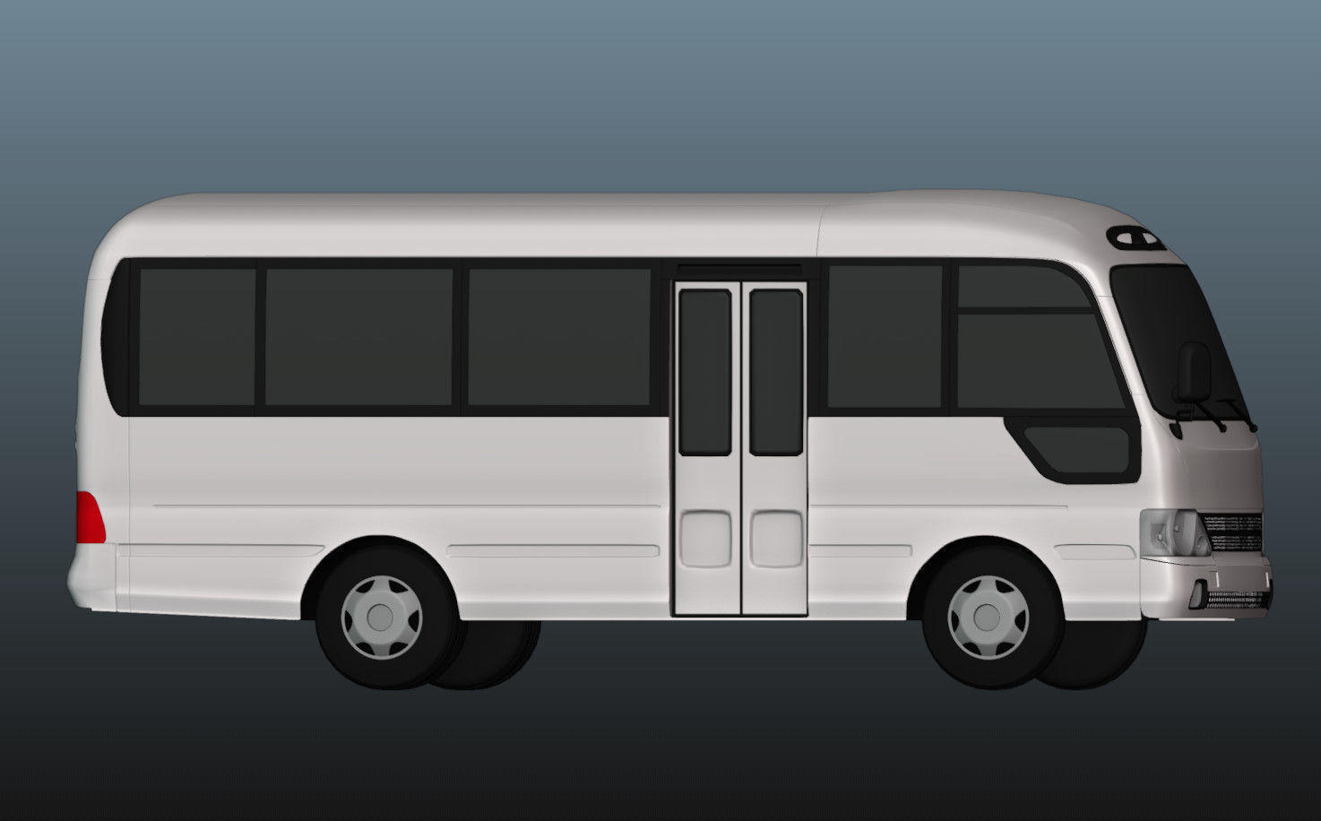 Hyundai County 3D Model Low-poly 3D model_25