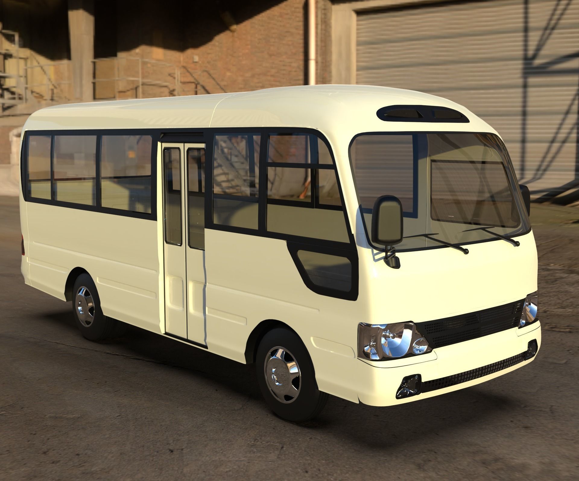 Hyundai County 3D Model Low-poly 3D model_5