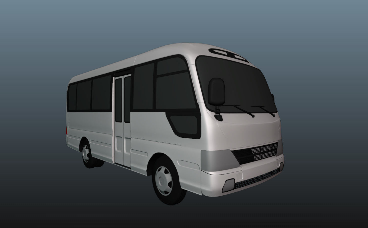 Hyundai County 3D Model Low-poly 3D model_13