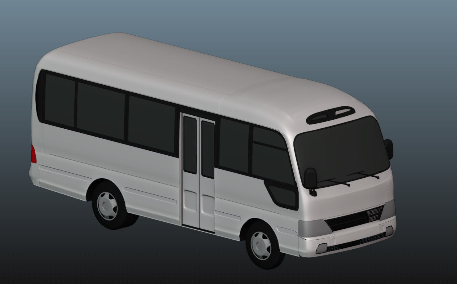 Hyundai County 3D Model Low-poly 3D model_9