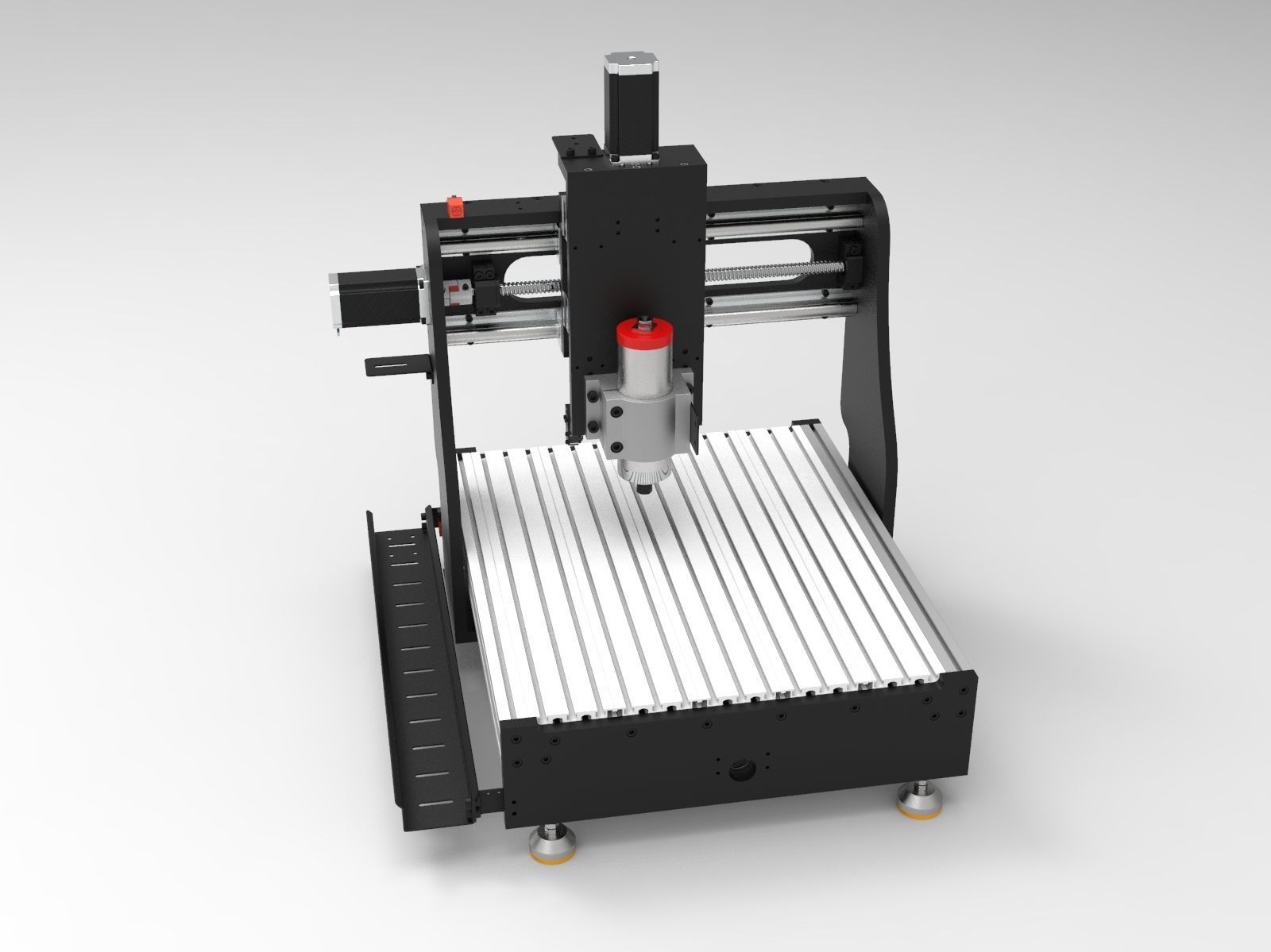 CNC milling machine  3D print model_3