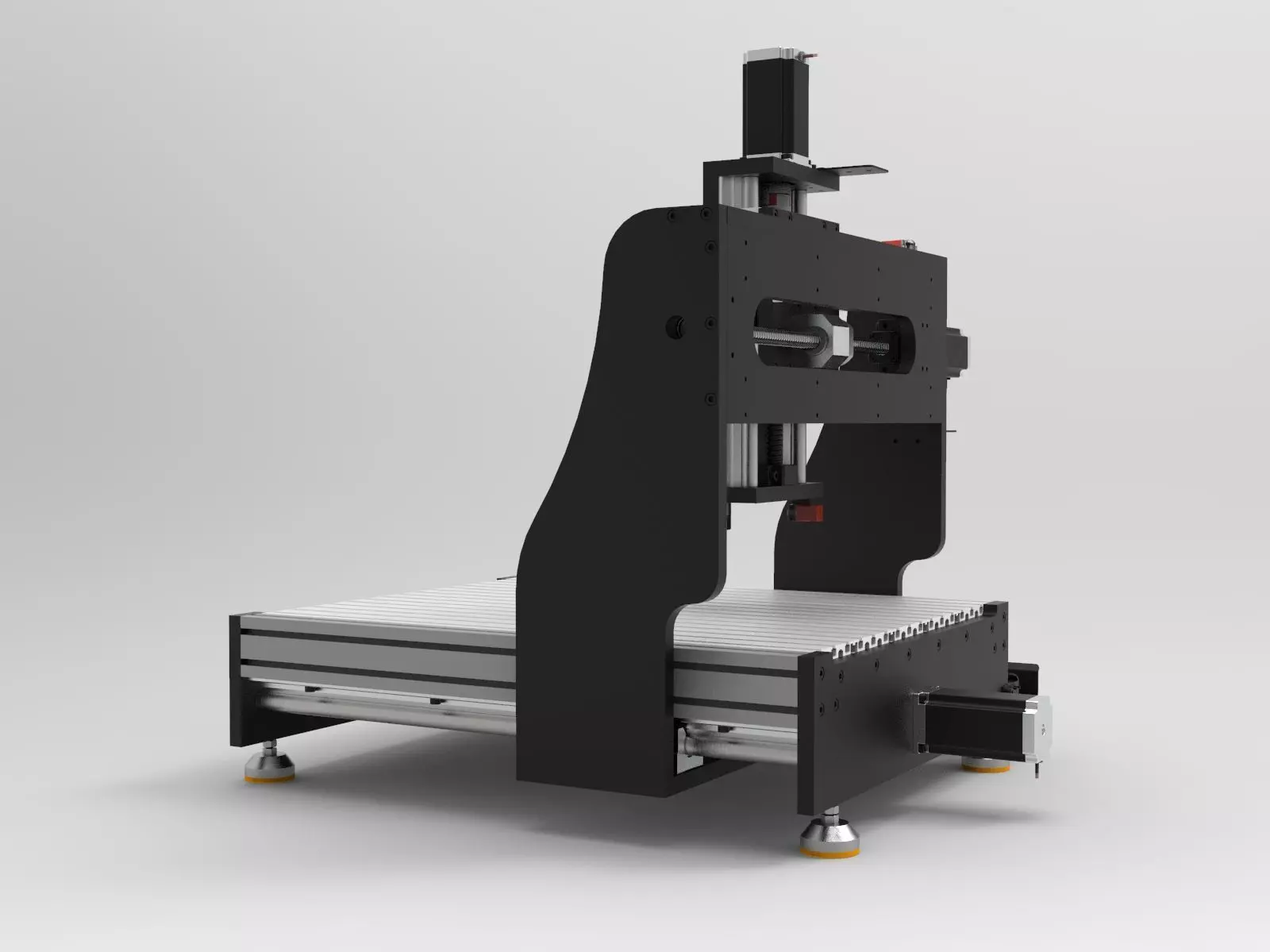 CNC milling machine  3D print model_0