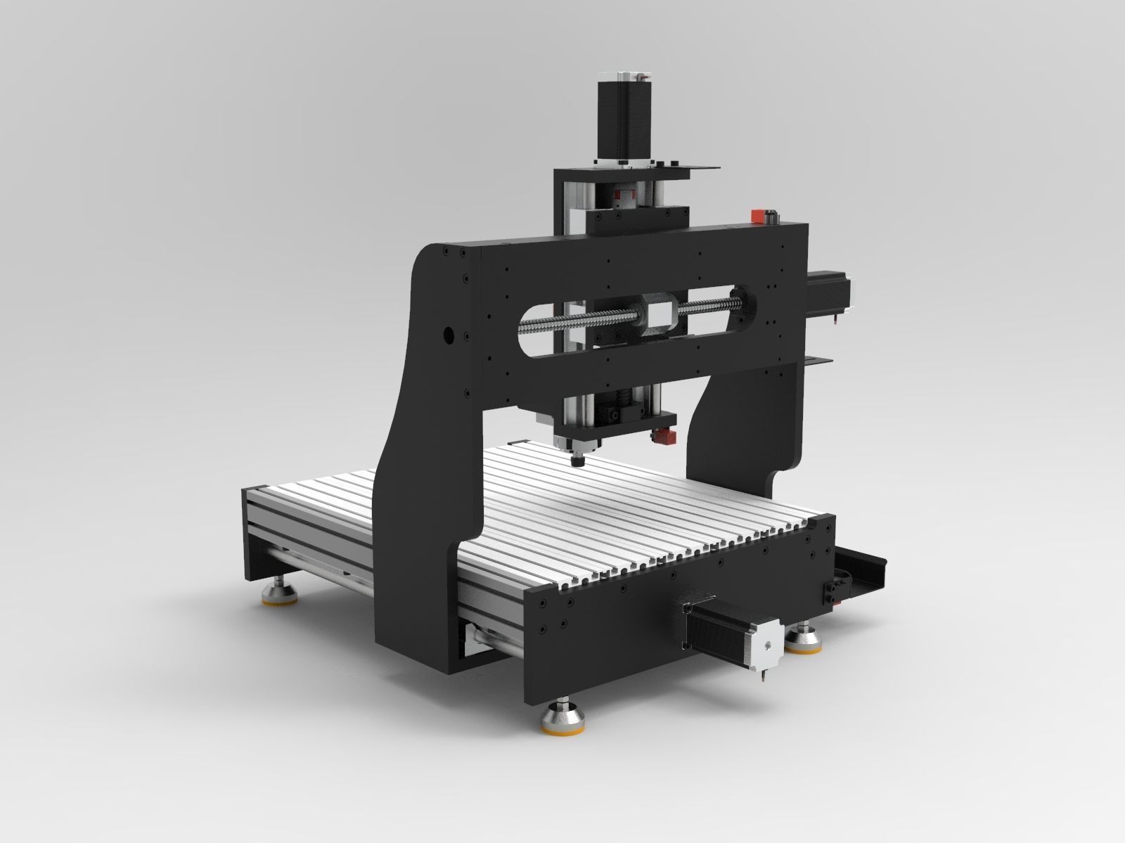 CNC milling machine  3D print model_1