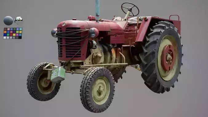 Tractor Zetor 25K 3D model