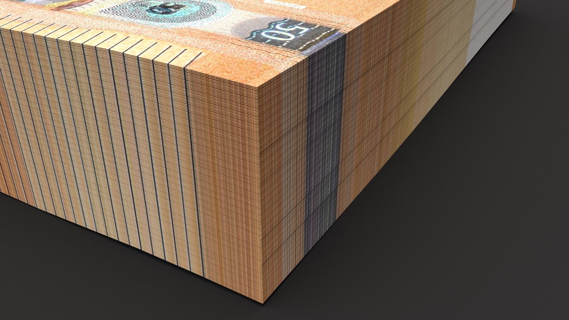 50 euro Banknotes Bill 3D model_3