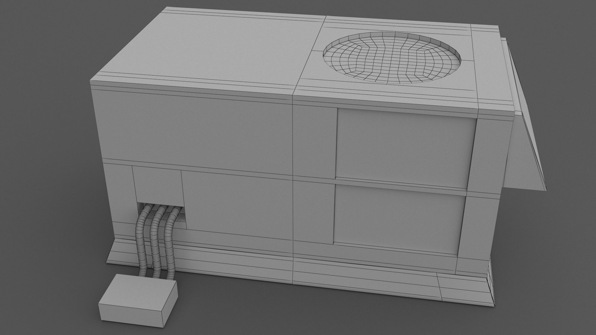 Air Conditioner Rooftop 01 3D model_8