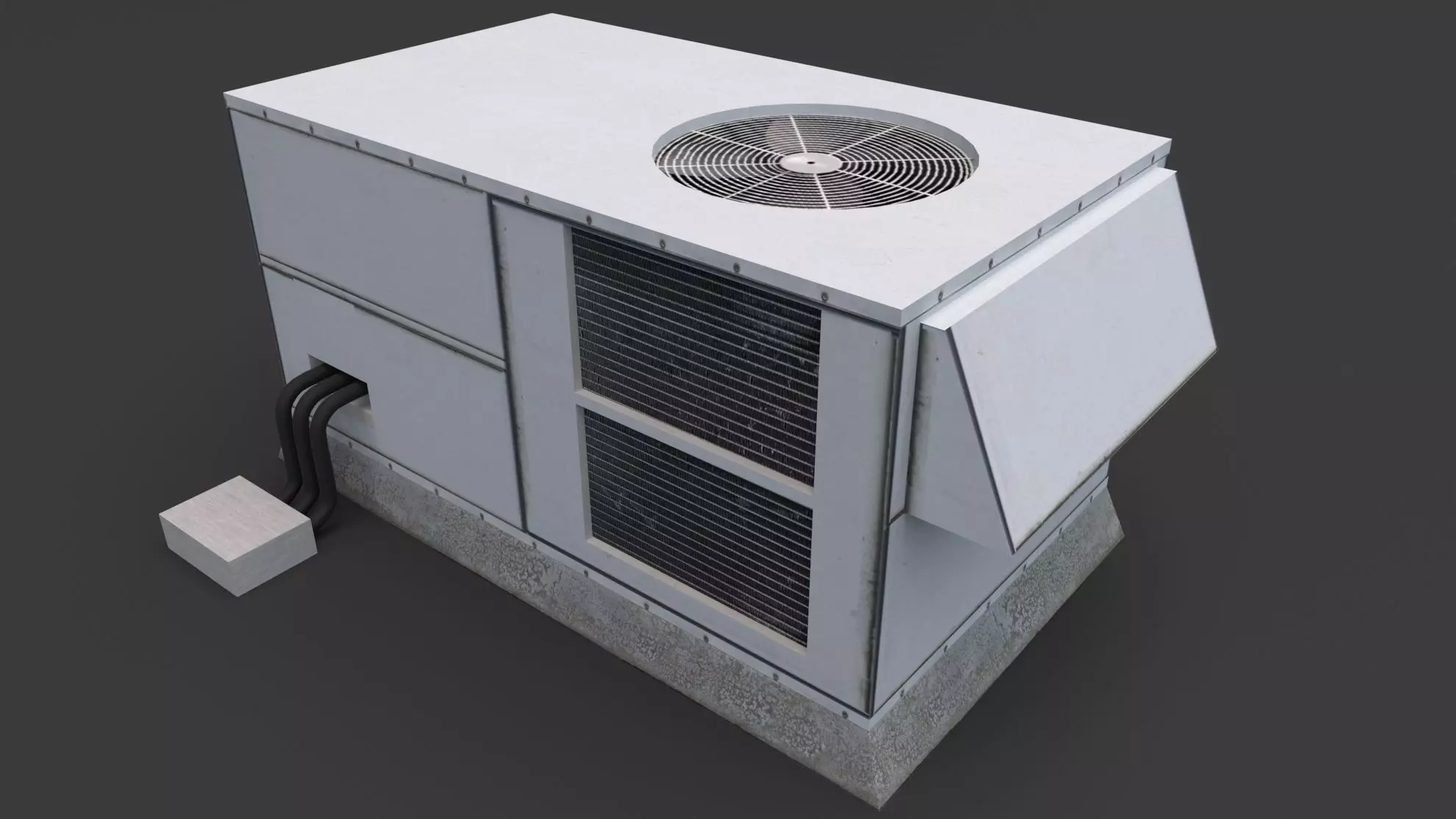 Air Conditioner Rooftop 01 3D model_0