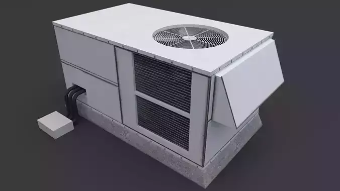 Air Conditioner Rooftop 01 3D model