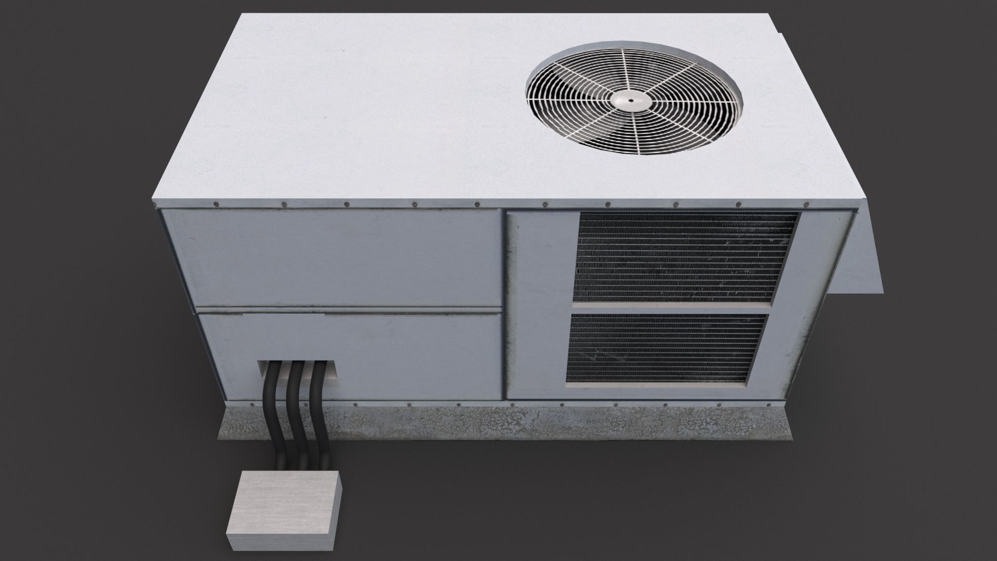 Air Conditioner Rooftop 01 3D model_4