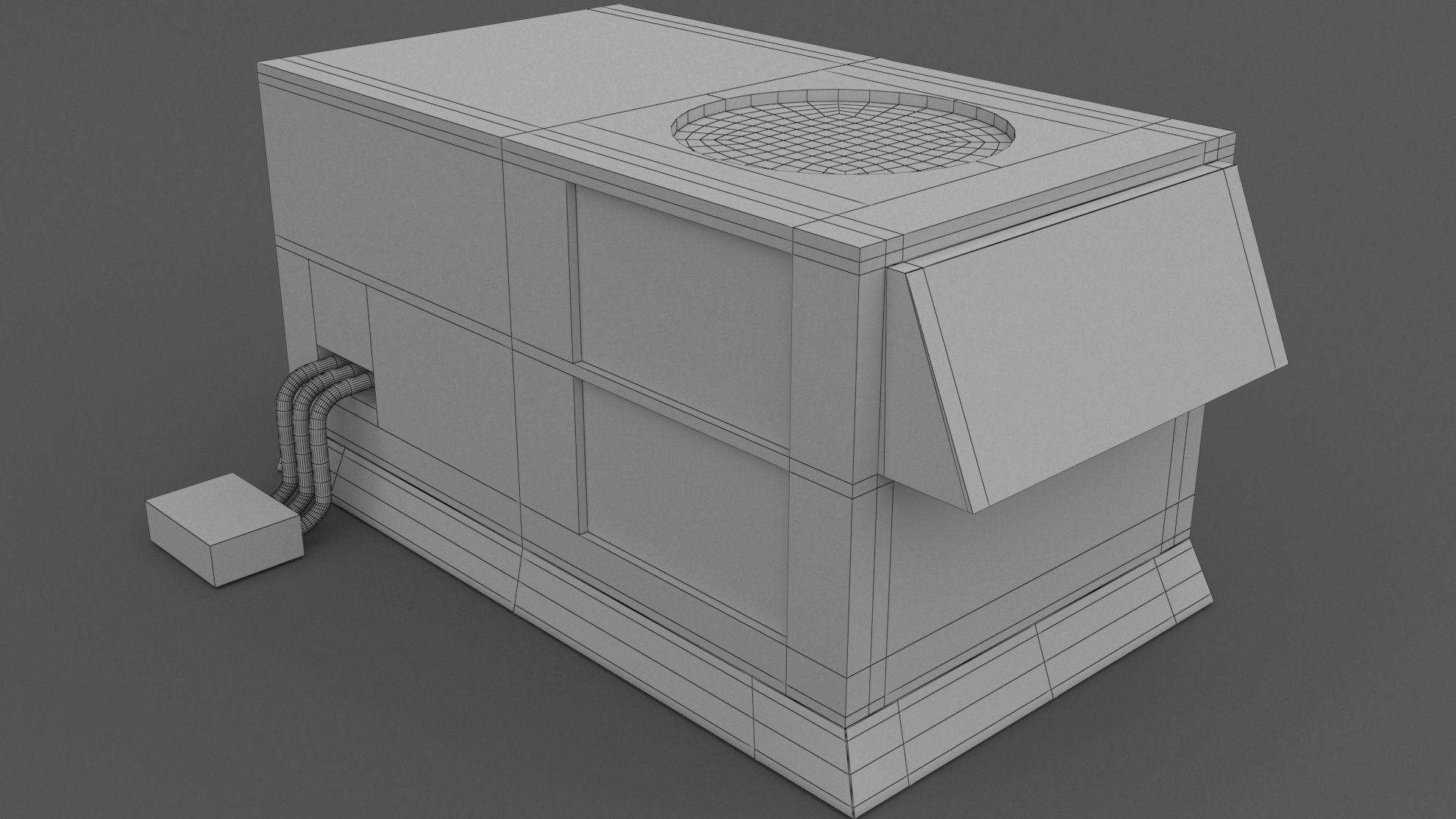Air Conditioner Rooftop 01 3D model_5