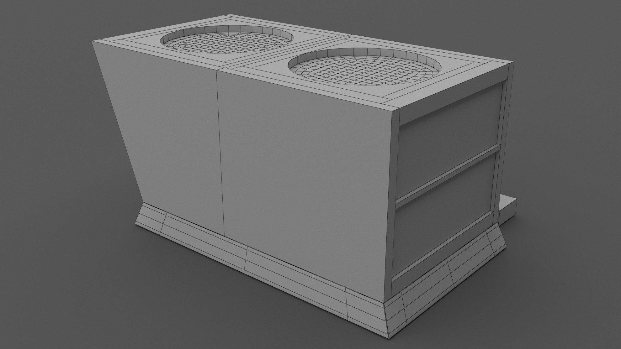 Air Conditioner Rooftop 02 3D model_9