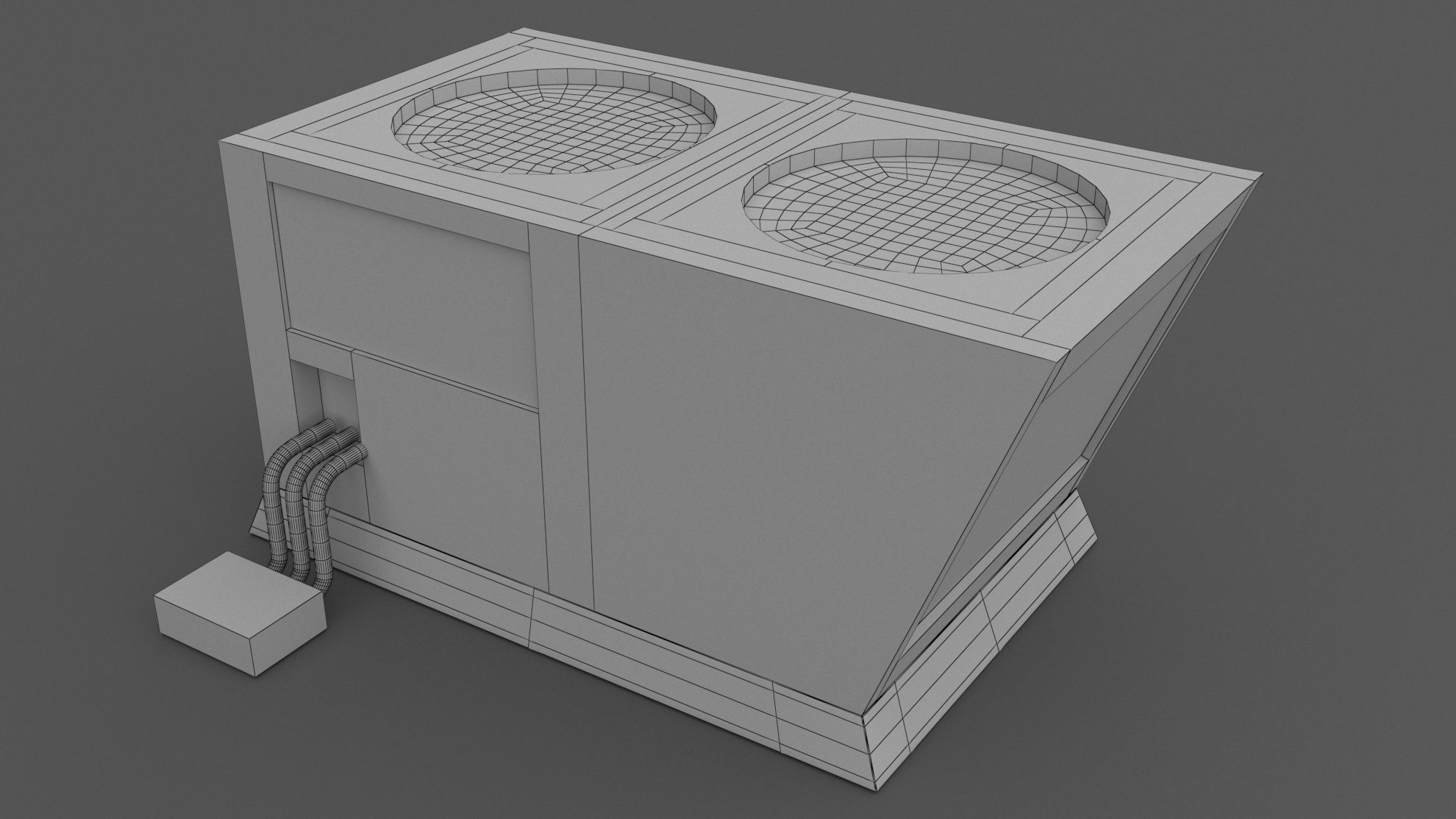 Air Conditioner Rooftop 02 3D model_7