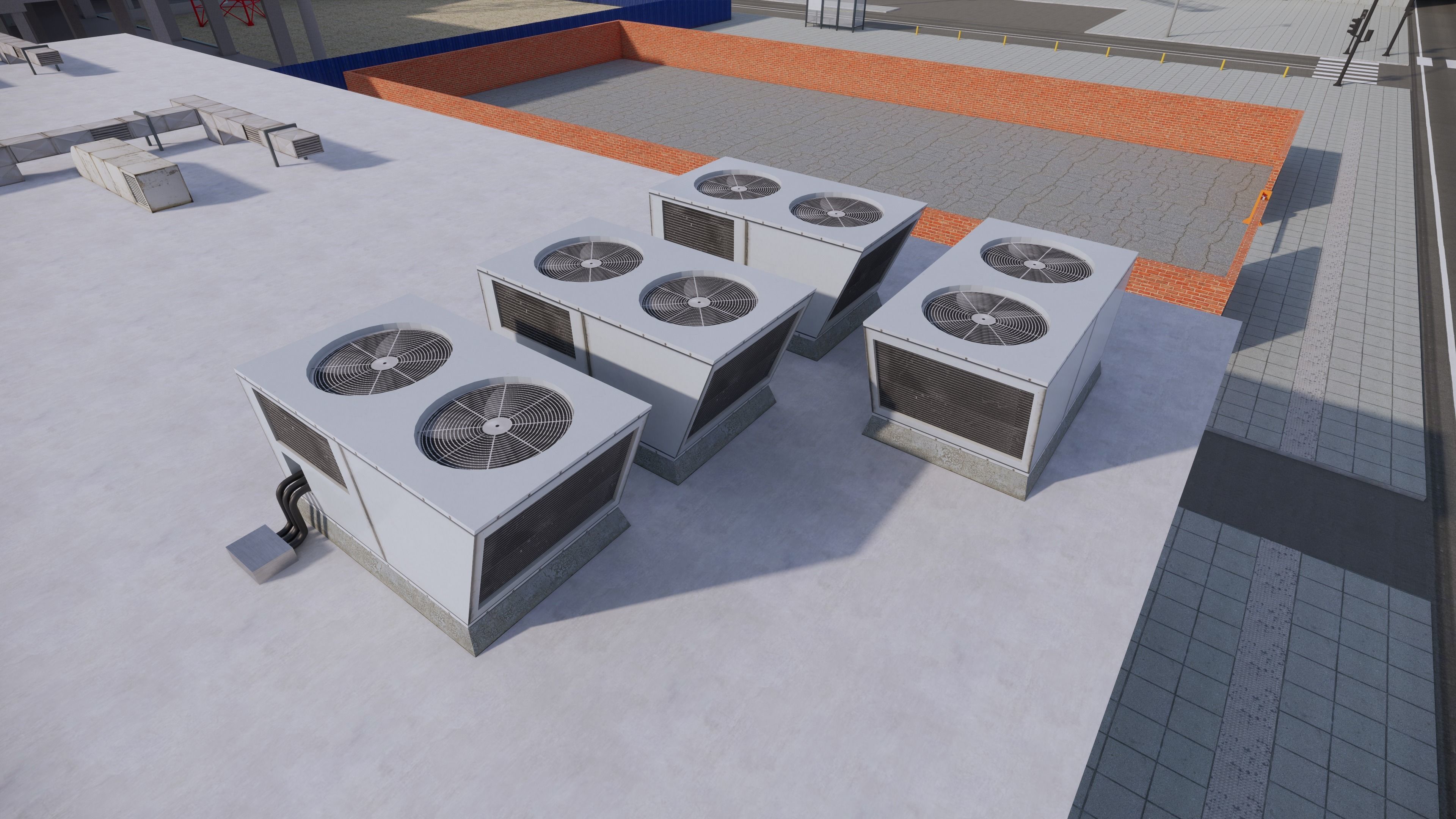 Air Conditioner Rooftop 02 3D model_5