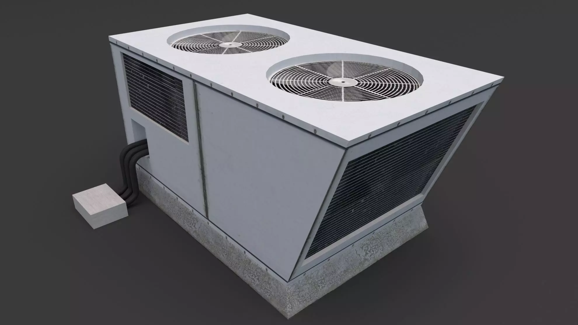 Air Conditioner Rooftop 02 3D model_0