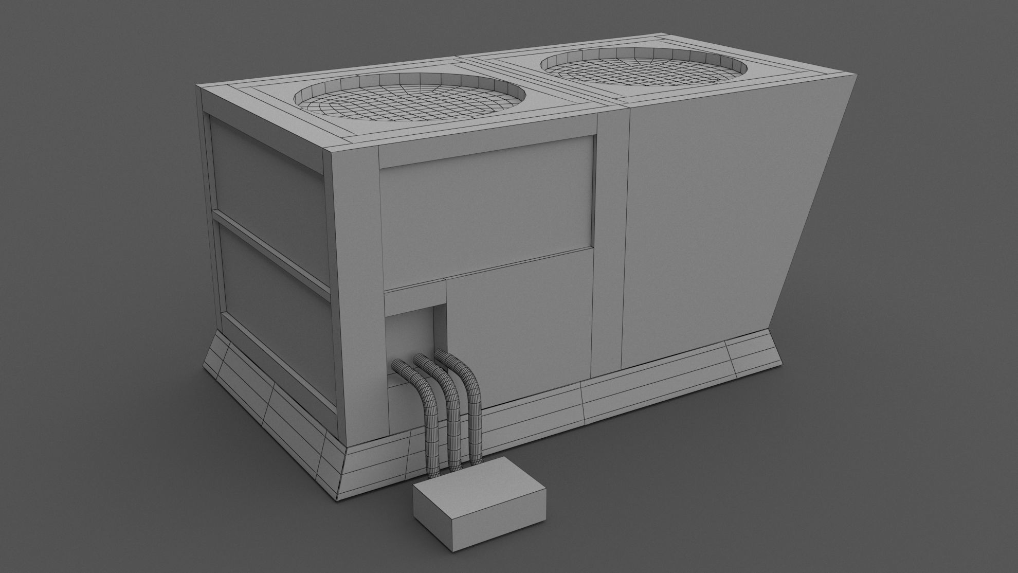 Air Conditioner Rooftop 02 3D model_10