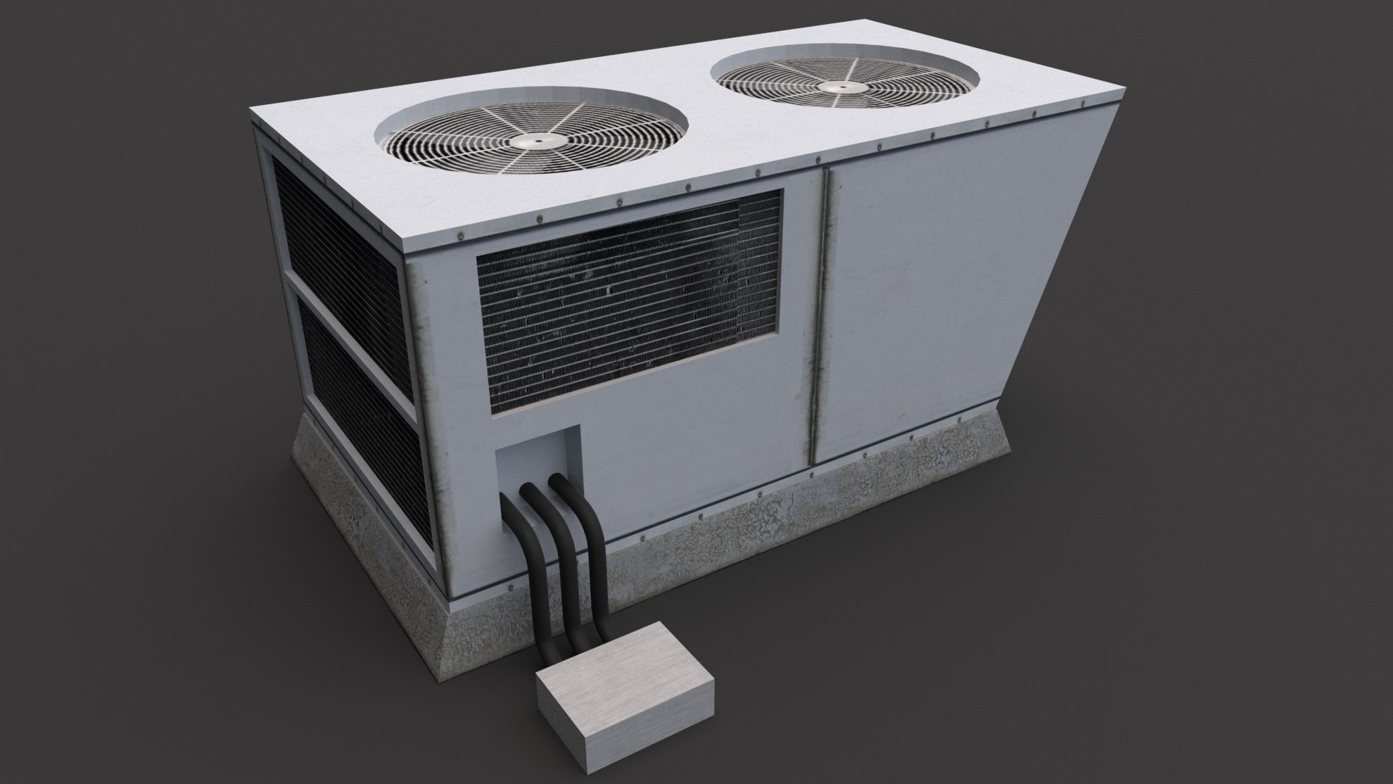 Air Conditioner Rooftop 02 3D model_3