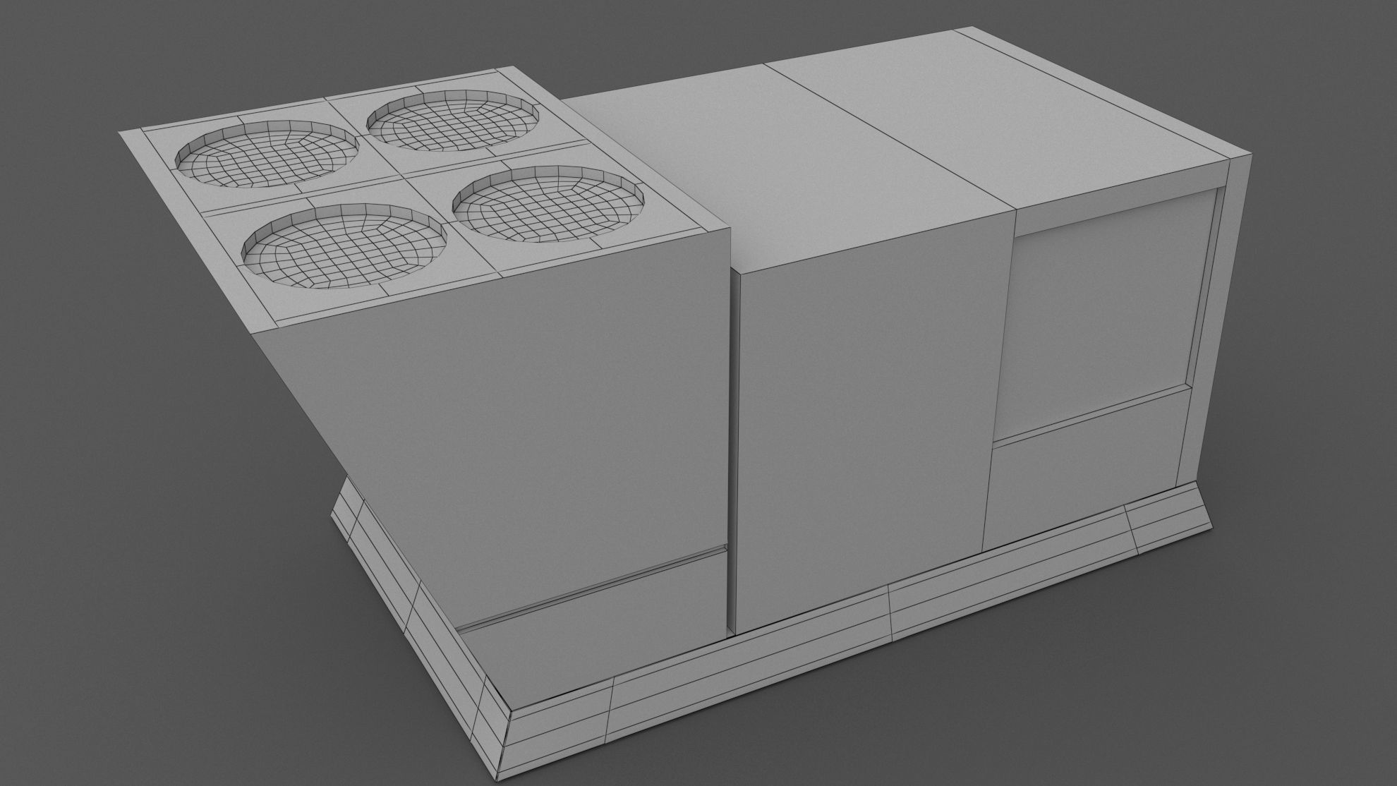 Air Conditioner Rooftop 03 Low-poly 3D model_8