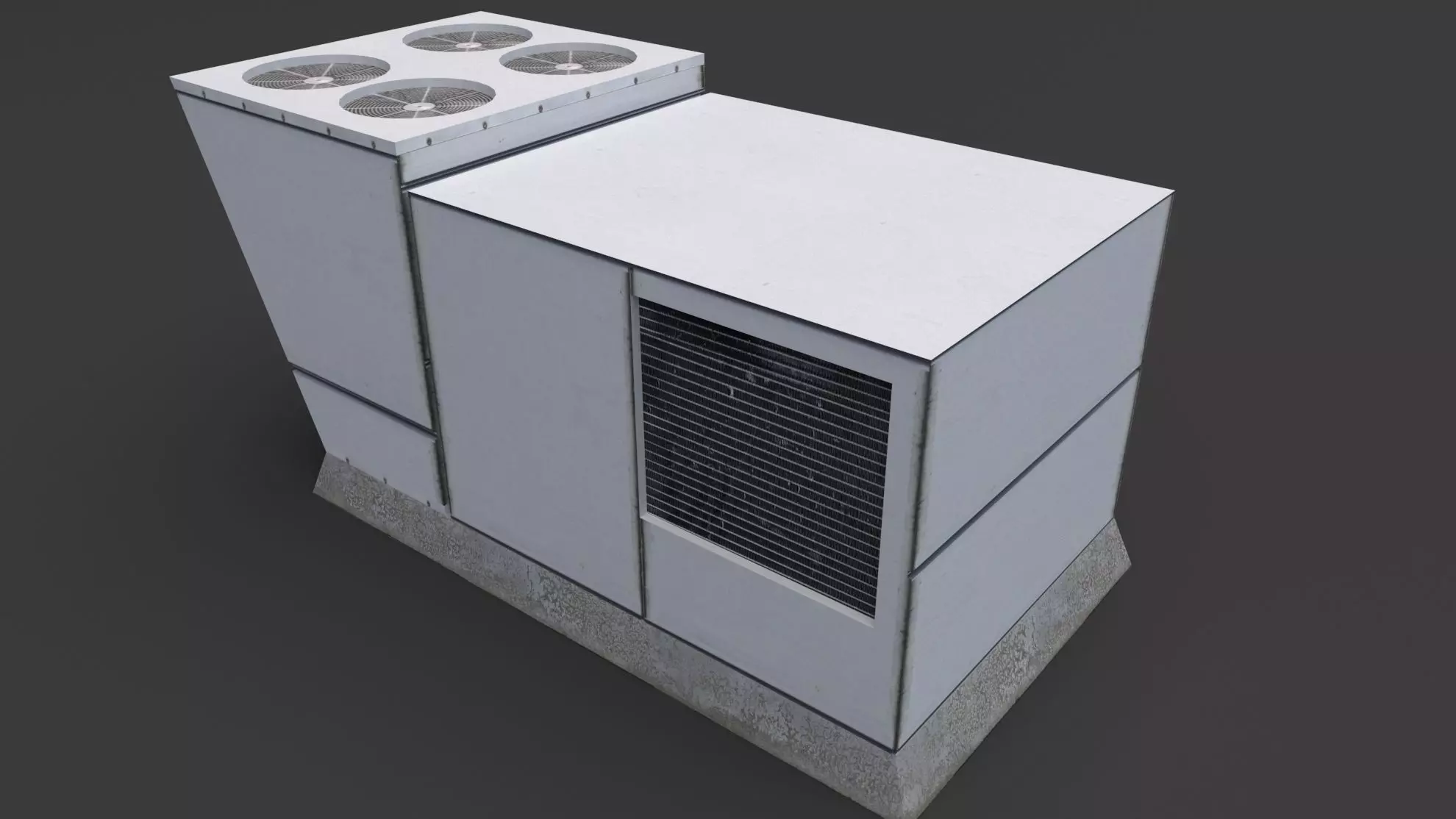 Air Conditioner Rooftop 03 Low-poly 3D model_0
