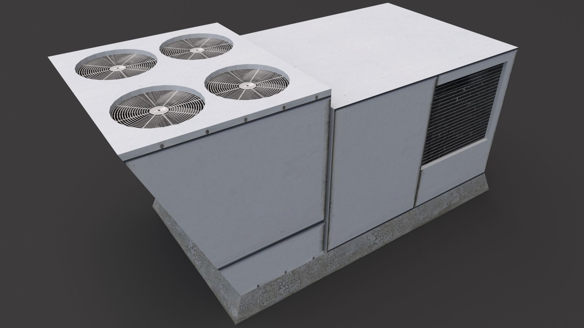 Air Conditioner Rooftop 03 Low-poly 3D model_3
