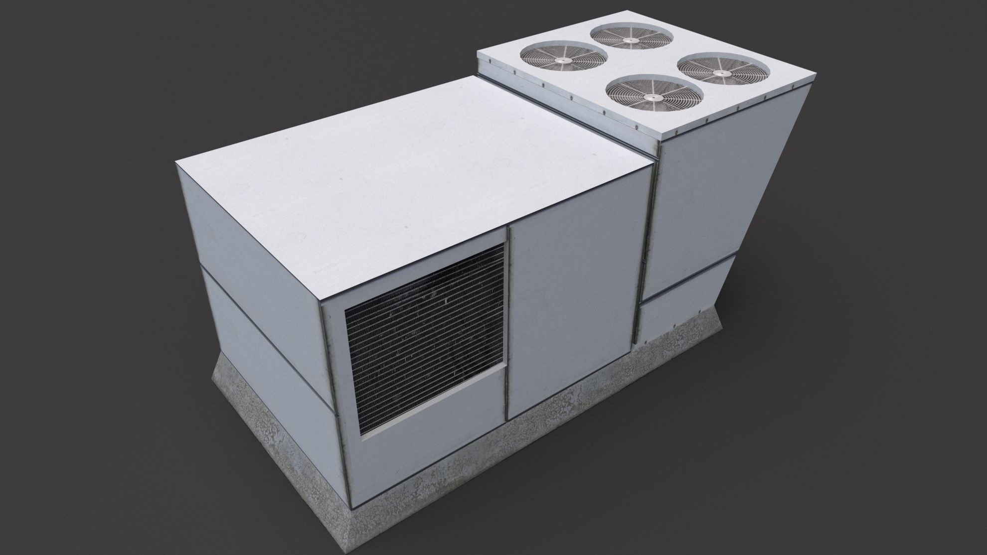 Air Conditioner Rooftop 03 Low-poly 3D model_1