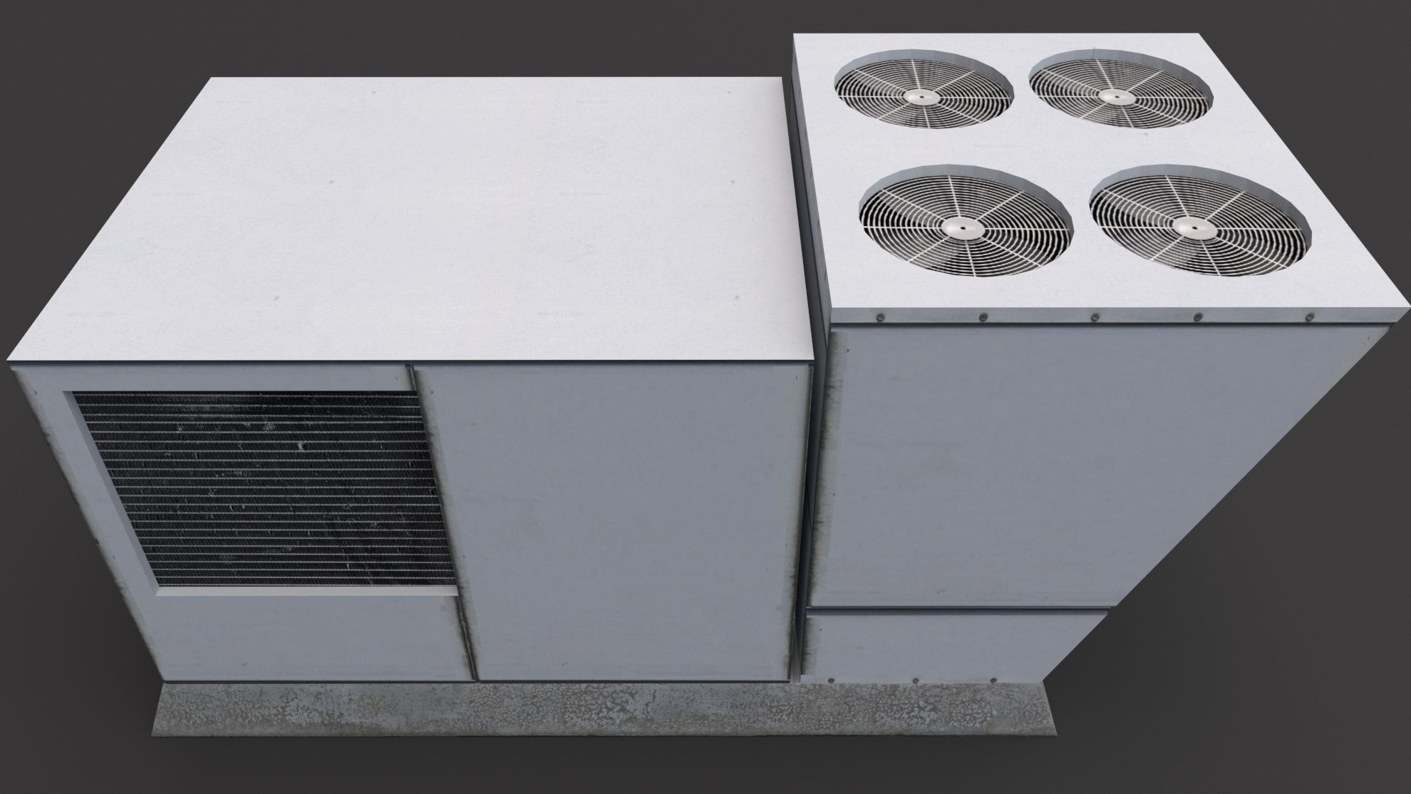 Air Conditioner Rooftop 03 Low-poly 3D model_4