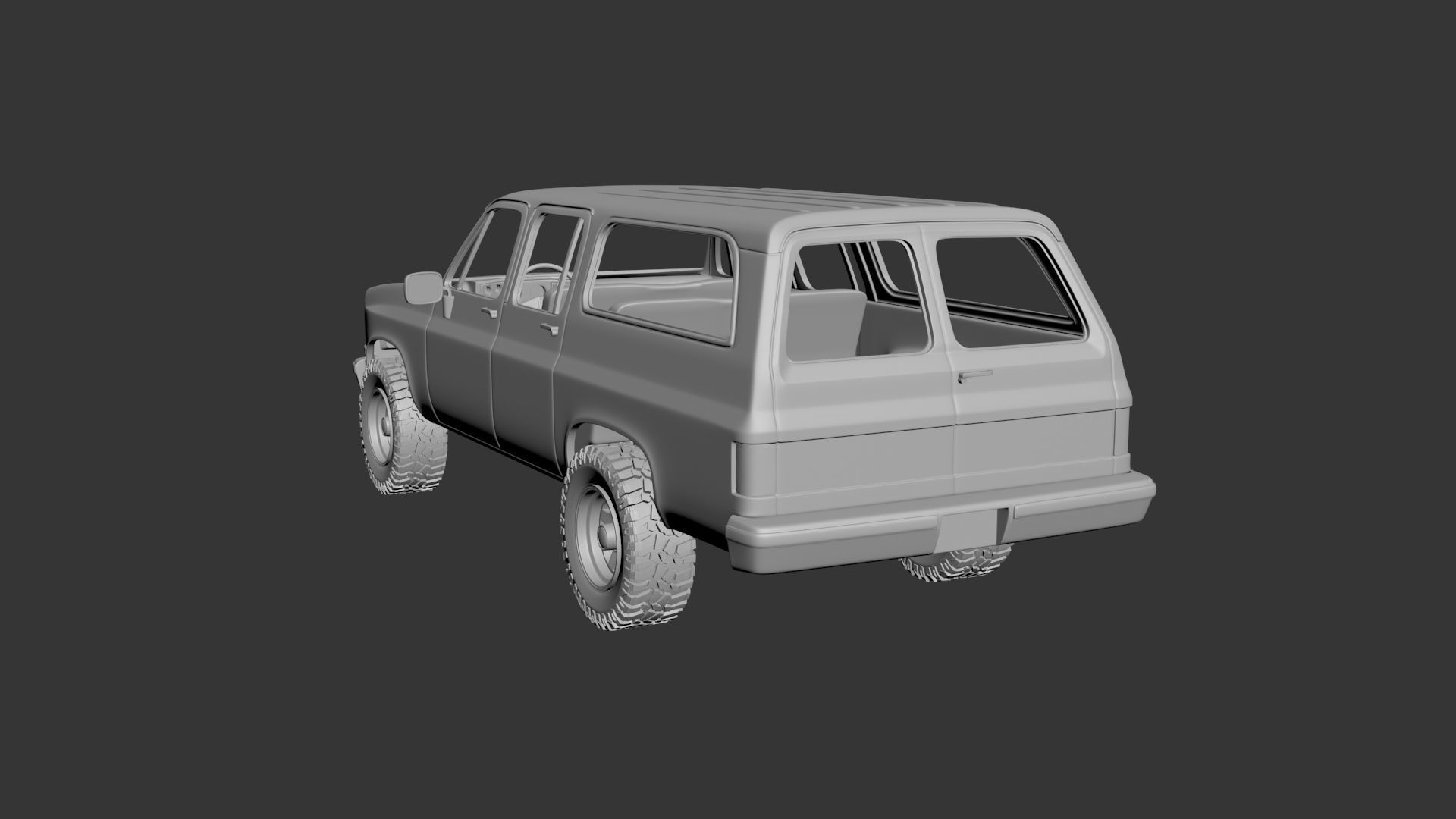 Chevrolet Suburban 1989 3D print model_10